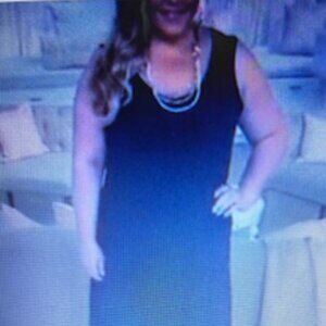 Susan Graver Liquid Knit Sleeveless Maxi Dress - Black - XL